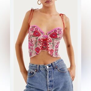 For Love & Lemons - Kaylee Crop Top size M